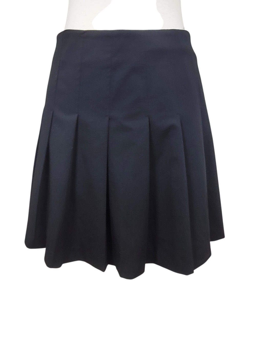 NWT H&M Black Pleated Office Academia Quiet Luxury Classic Skirt Size 8